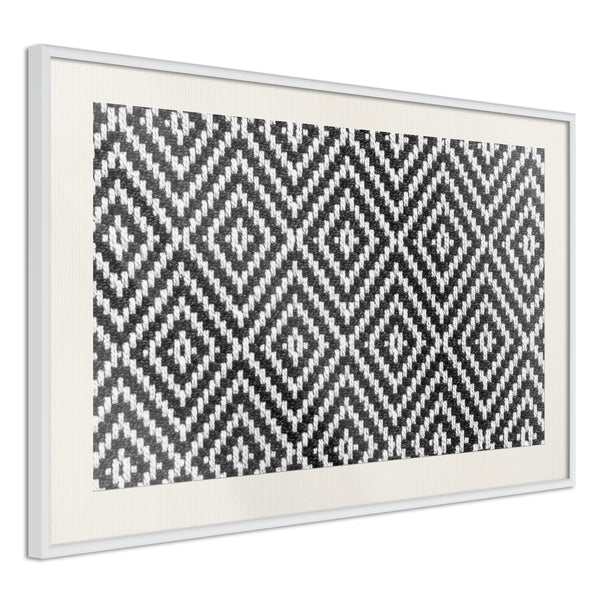 Poster - Moving Pattern  - wit passepartout