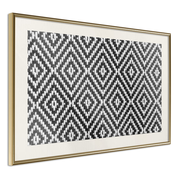 Poster - Moving Pattern  - goud passepartout