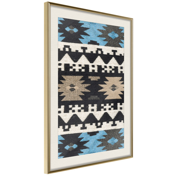 Poster - Tribal Patterns  - goud passepartout