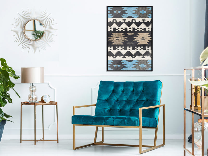 Poster - Tribal Patterns  - zwart