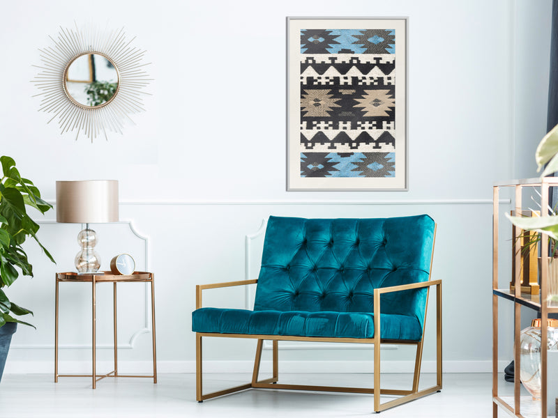 Poster - Tribal Patterns  - wit passepartout