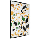 Poster - Terrazzo Close-Up  - zwart