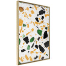 Poster - Terrazzo Close-Up  - goud
