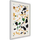 Poster - Terrazzo Close-Up  - wit passepartout