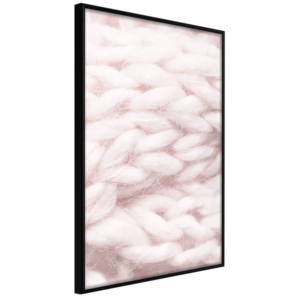 Poster - Pale Pink Knit  - zwart