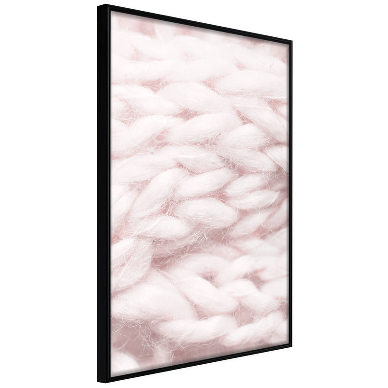 Poster - Pale Pink Knit  - zwart
