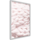 Poster - Pale Pink Knit  - wit