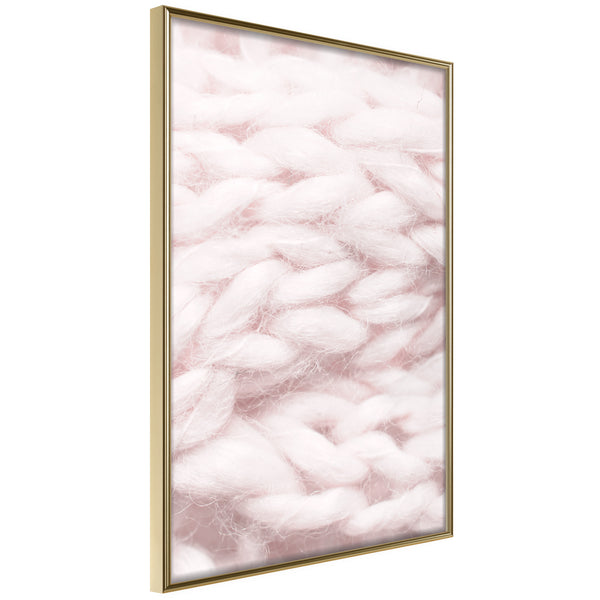 Poster - Pale Pink Knit  - goud