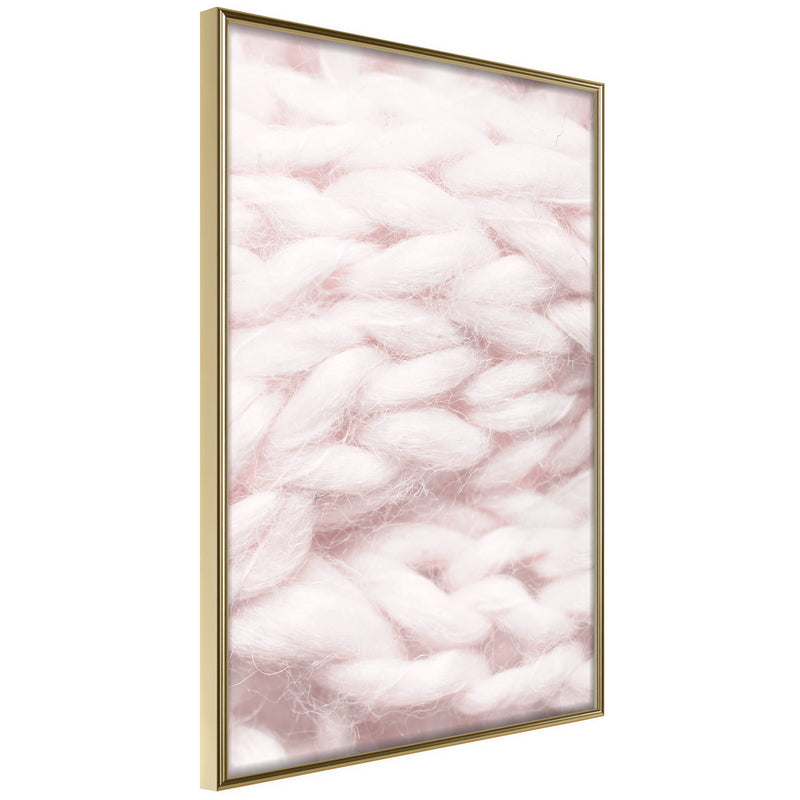 Poster - Pale Pink Knit  - goud