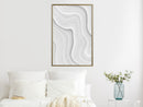 Poster - Snow Contour Lines  - goud