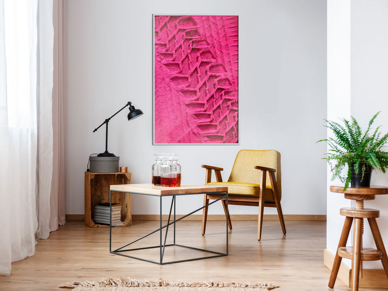 Poster - Amaranth Sand  - wit