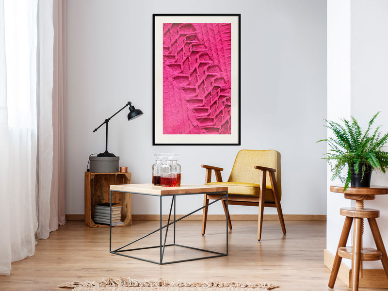 Poster - Amaranth Sand  - zwart passepartout
