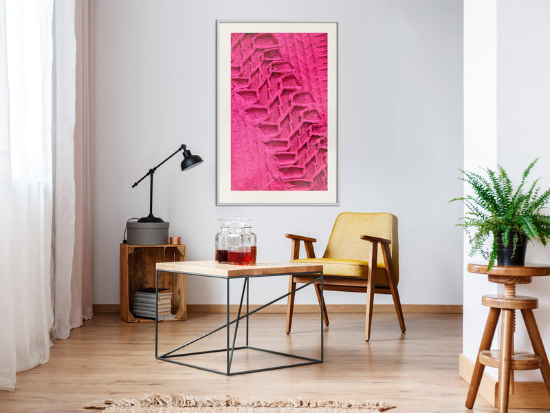 Poster - Amaranth Sand  - wit passepartout