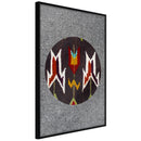 Poster - Ethnic Fabric  - zwart
