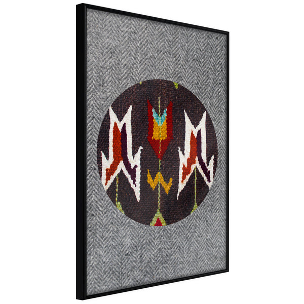 Poster - Ethnic Fabric  - zwart