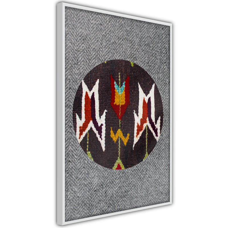 Poster - Ethnic Fabric  - wit