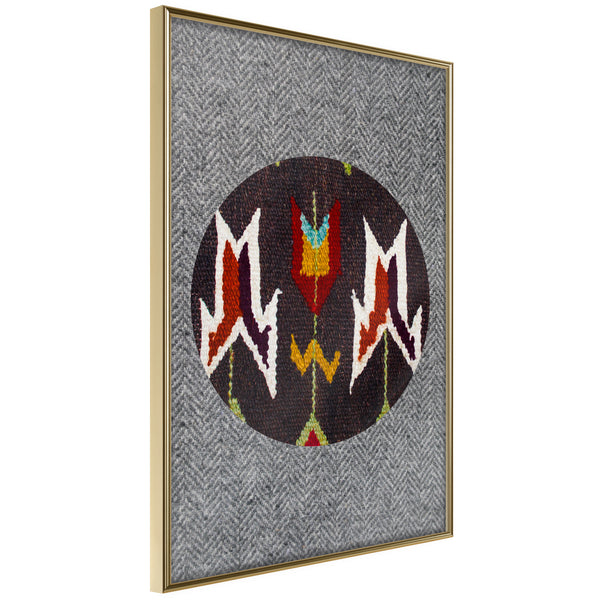Poster - Ethnic Fabric  - goud