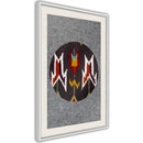 Poster - Ethnic Fabric  - wit passepartout