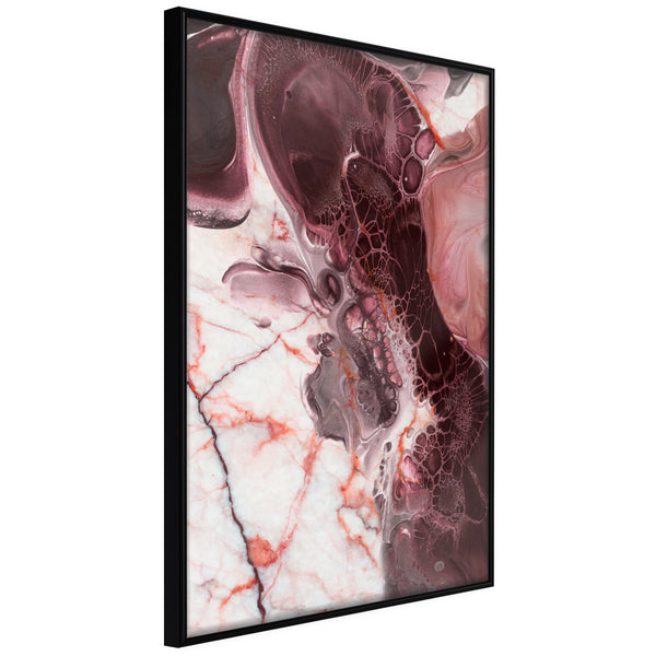 Poster - Beauty Enchanted in Marble  - zwart