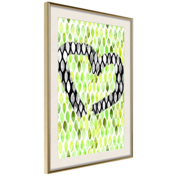 Poster - I Love Limes  - goud passepartout
