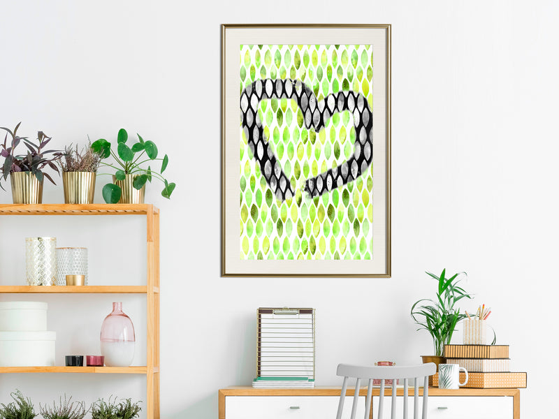 Poster - I Love Limes  - goud passepartout
