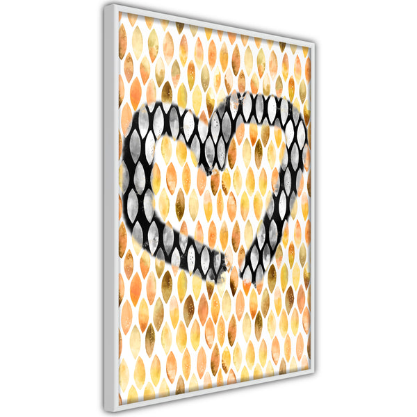 Poster - I Love Oranges  - wit