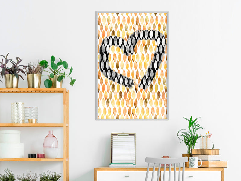 Poster - I Love Oranges  - wit