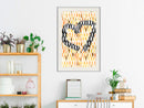Poster - I Love Oranges  - wit passepartout