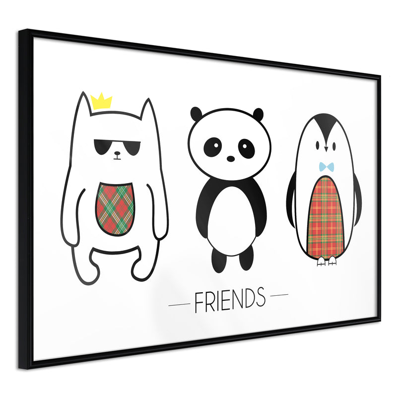 Poster - Buddies  - zwart