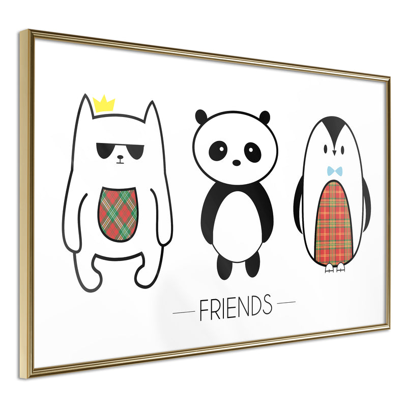 Poster - Buddies  - goud