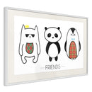 Poster - Buddies  - wit passepartout