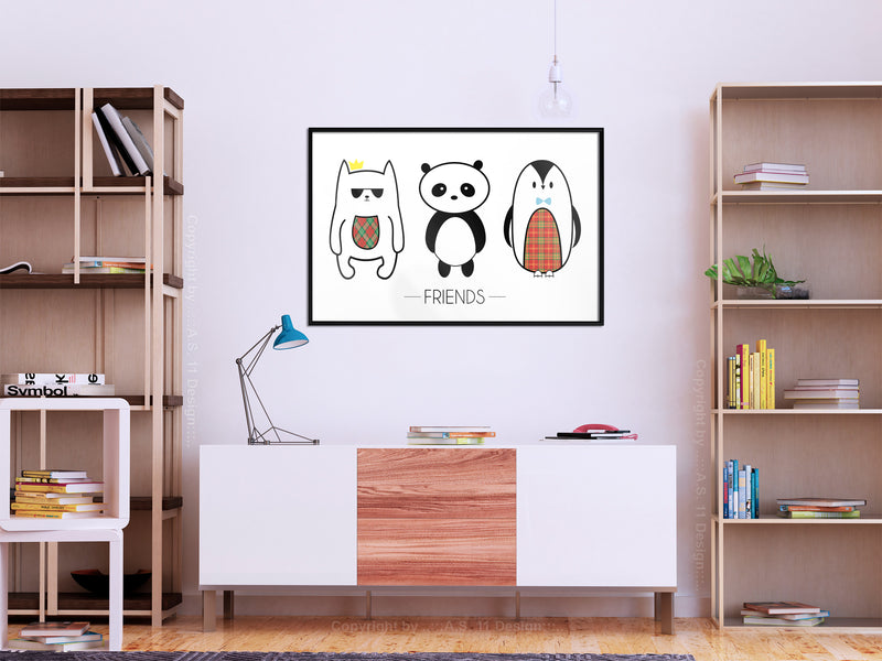 Poster - Buddies  - zwart