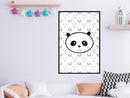 Poster - Panda and Friends  - zwart