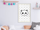 Poster - Panda and Friends  - wit passepartout
