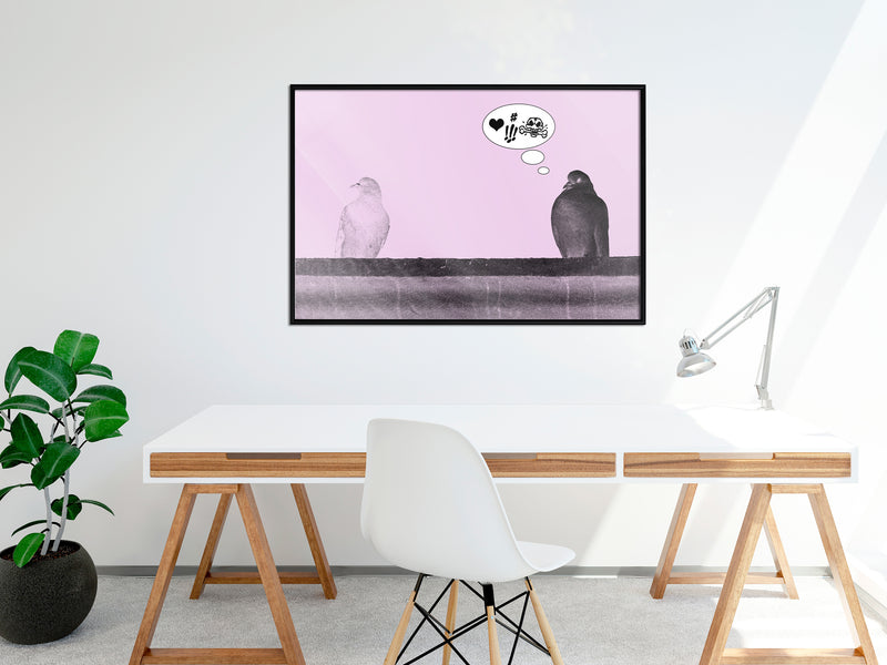 Poster - Rough Love  - zwart