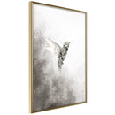 Poster - Hummingbird in Shades of Grey  - goud