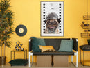 Poster - Dressed Up Pug  - goud passepartout