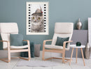 Poster - Dressed Up Cat  - wit passepartout