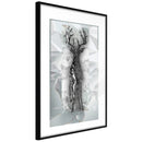 Poster - Crystal Deer  - zwart