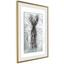 Poster - Crystal Deer  - goud passepartout