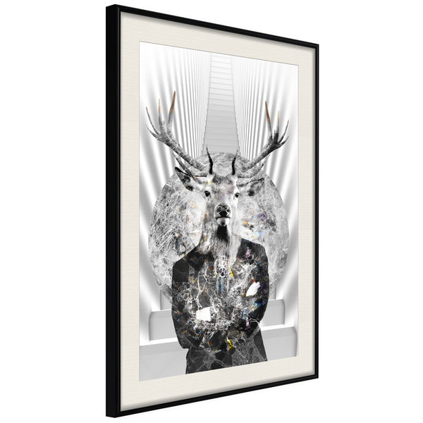 Poster - Herd Leader  - zwart passepartout
