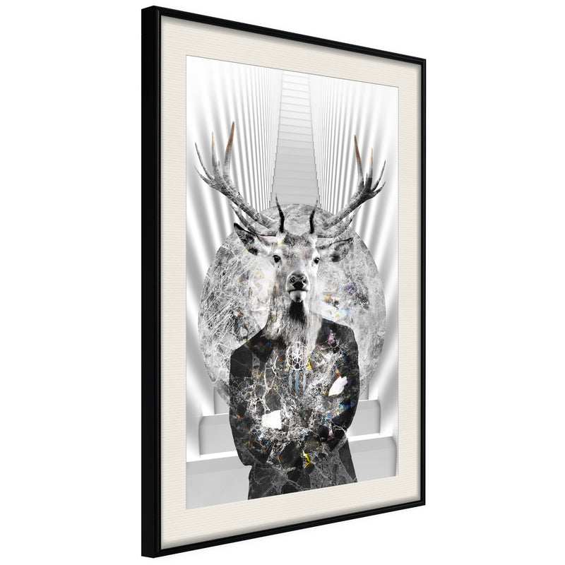 Poster - Herd Leader  - zwart passepartout
