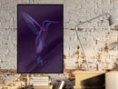 Poster - Fluorescent Hummingbird   - zwart