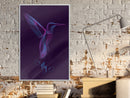 Poster - Fluorescent Hummingbird   - wit