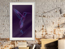 Poster - Fluorescent Hummingbird   - wit passepartout