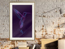 Poster - Fluorescent Hummingbird   - goud passepartout