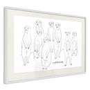 Poster - Meerkat Lookout  - wit passepartout