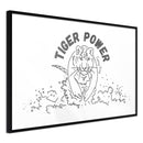 Poster - Inner Tiger  - zwart