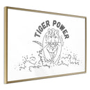 Poster - Inner Tiger  - goud