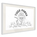 Poster - Inner Tiger  - wit passepartout